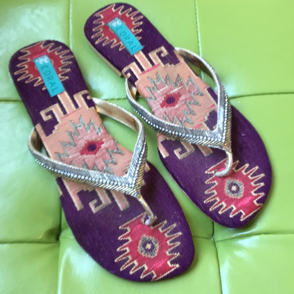 Coral Flip Flop sandals